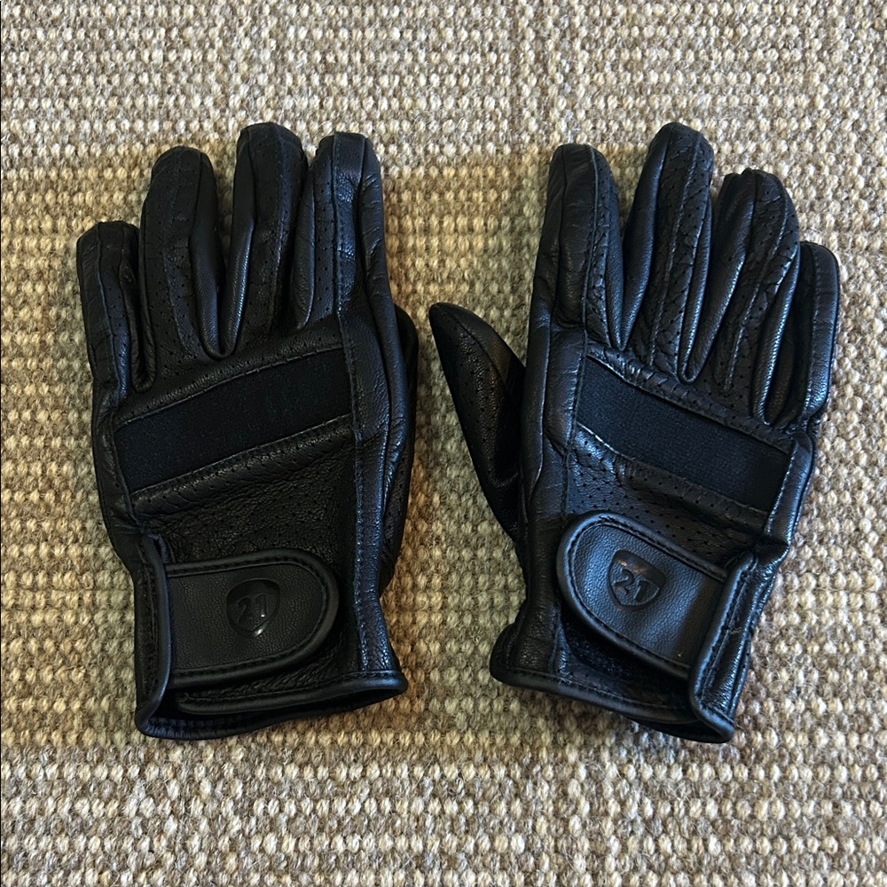 Highway 21 Men Black Leather Gloves
